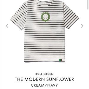 Kule sunflower striped tee small nwt